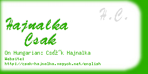 hajnalka csak business card